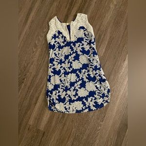 Blue Floral Shirt (blouse)